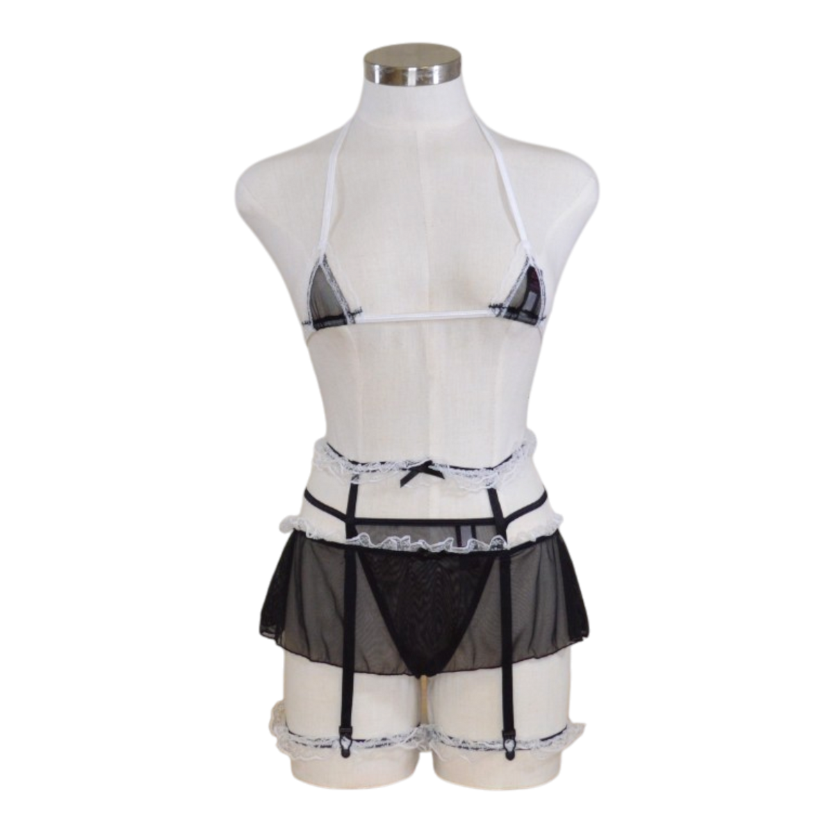 107 Micro Bikini Maid Skirt Set