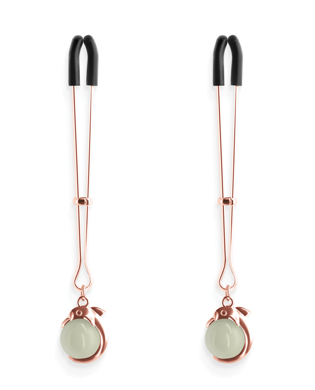 Bound Nipple Clamps G1 Iron Glow in the Dark -Rose Gold
