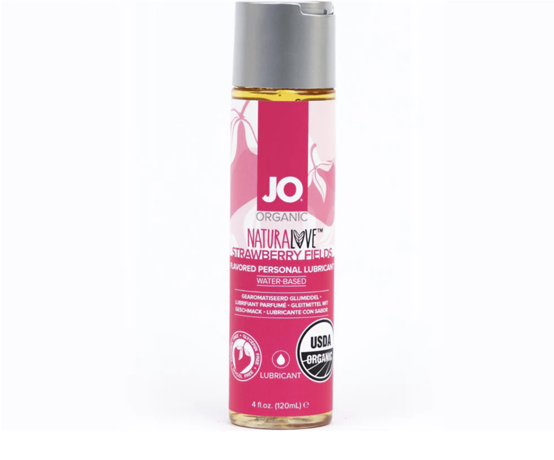 Jo NaturaLove Organic Strawberry Fields Flavored Lubricant 4oz
