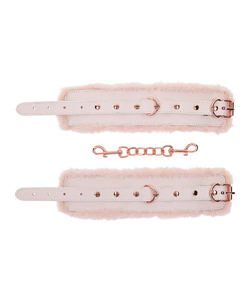 Sex & Mischief Peaches 'N Cream Fur Handcuffs