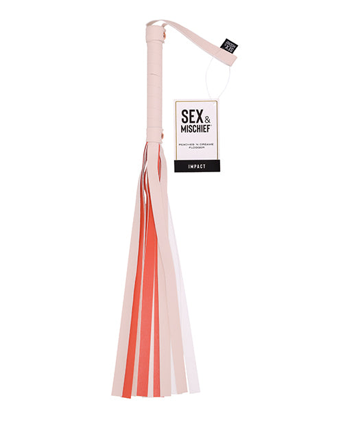 Sex & Mischief Peaches 'N Cream Stripe Flogger