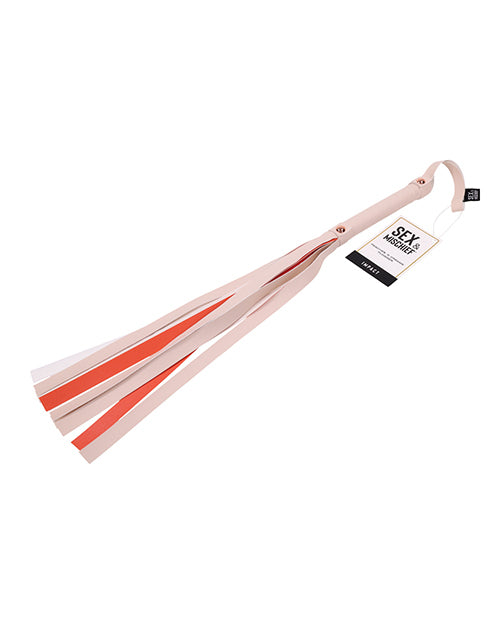 Sex & Mischief Peaches 'N Cream Stripe Flogger