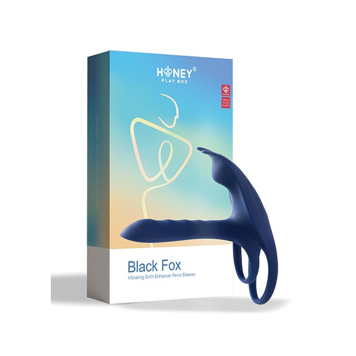 Blue Fox Vibrating Girth Enhancer Penis Sleeve