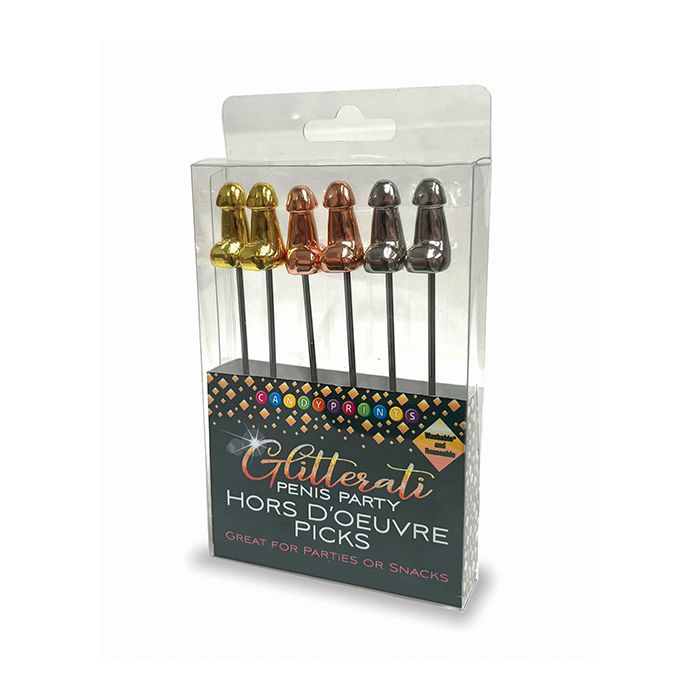 Glitterati Penis Hor D'Oeuvre Picks Set of 6