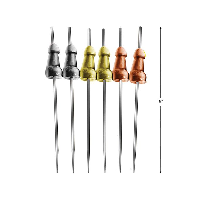 Glitterati Penis Hor D'Oeuvre Picks Set of 6