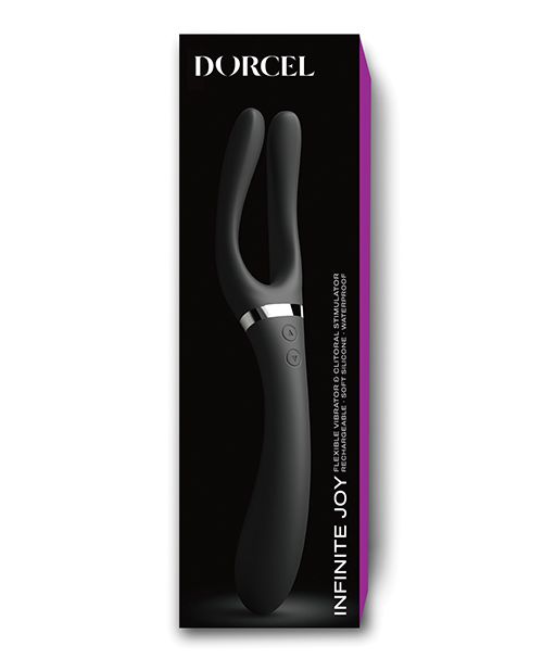 Dorcel Infinite Joy Bendable Forked Vibrator Black