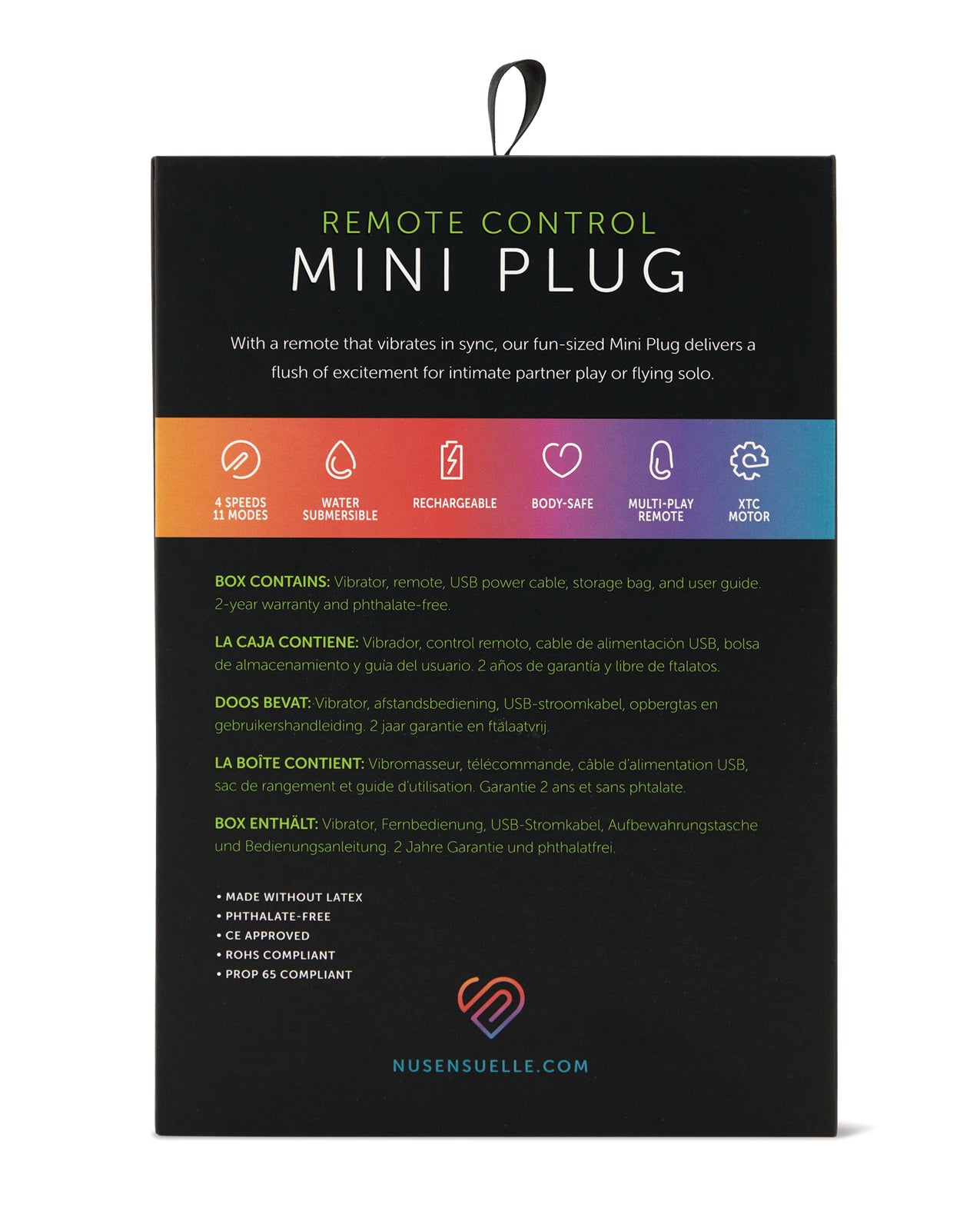Nu Sensuelle Remote Mini Plug