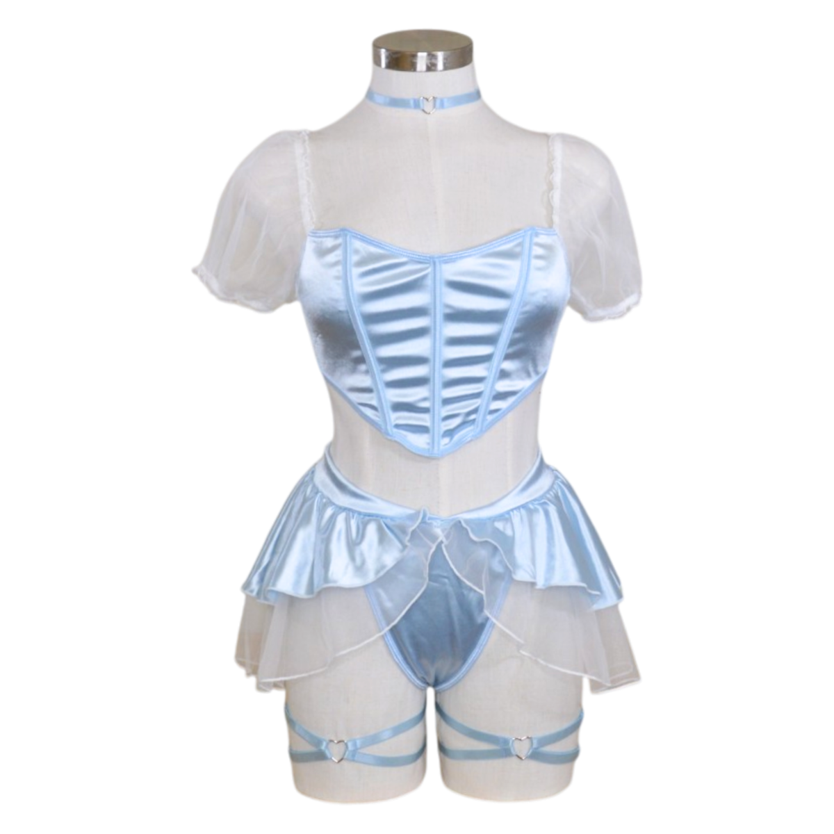 11699 Satin Strapless Princess Top & Cutout Design