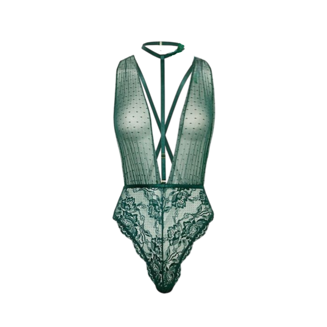 12142 Strappy Lace Teddy