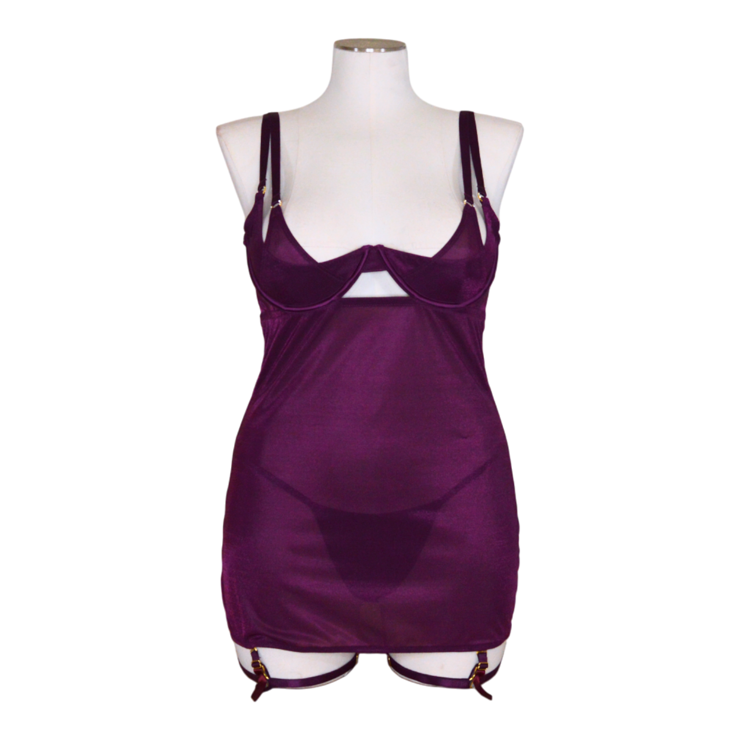 6606 Shimmer Mesh Chemise