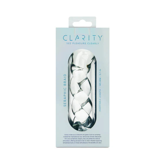Clarity Seraphic Braid Glass Dildo
