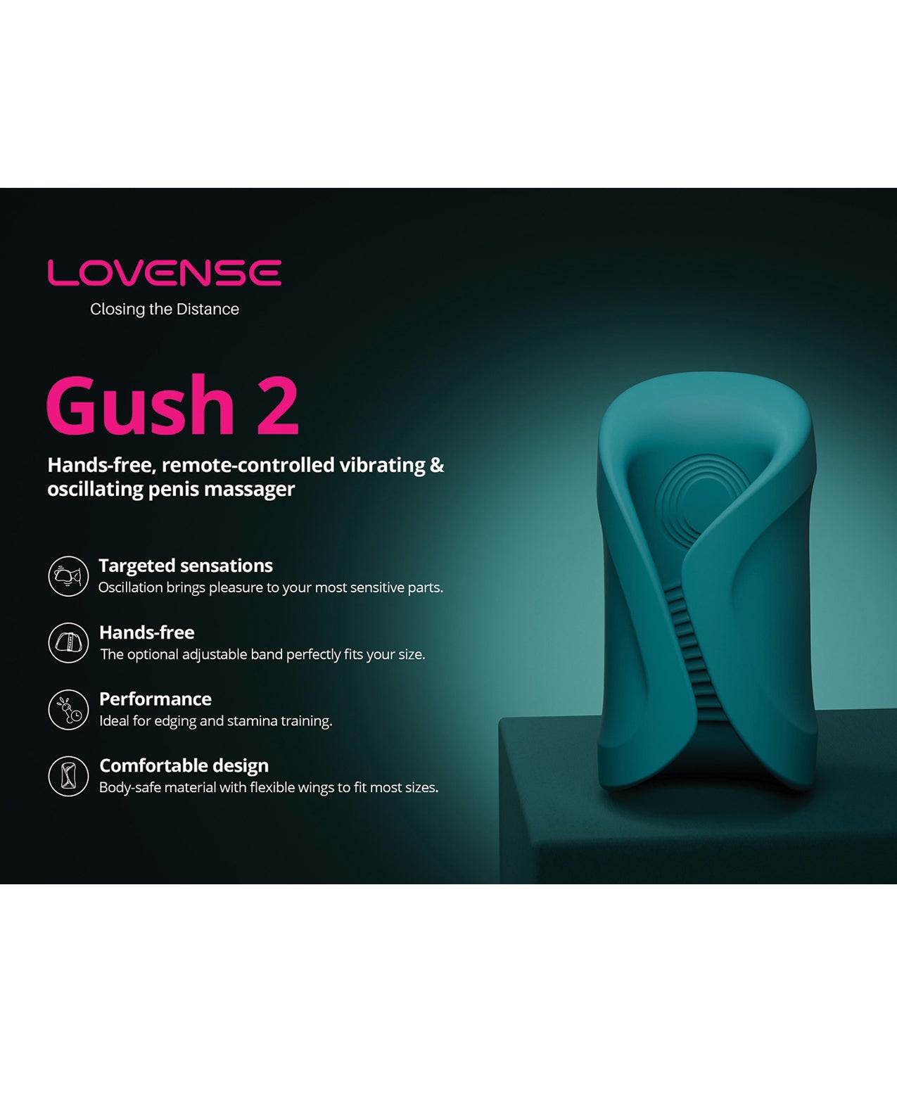 Lovense Gush 2 Bluetooth Vibrator