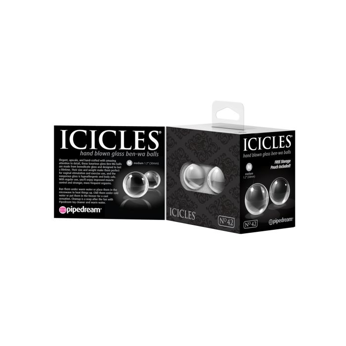 Icicles No. 42 Hand Blown Glass Ben Wa Balls