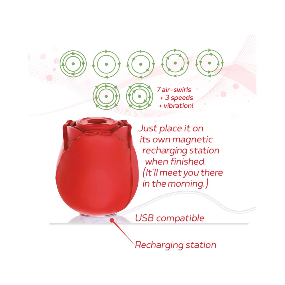 Wild Rose Rechargeable Silicone Suction Vibrator