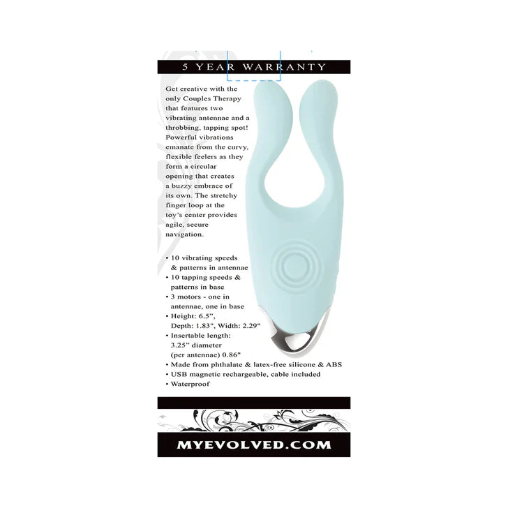 Evolved Couples Therapy Flexible Arm Tapping Finger Vibrator