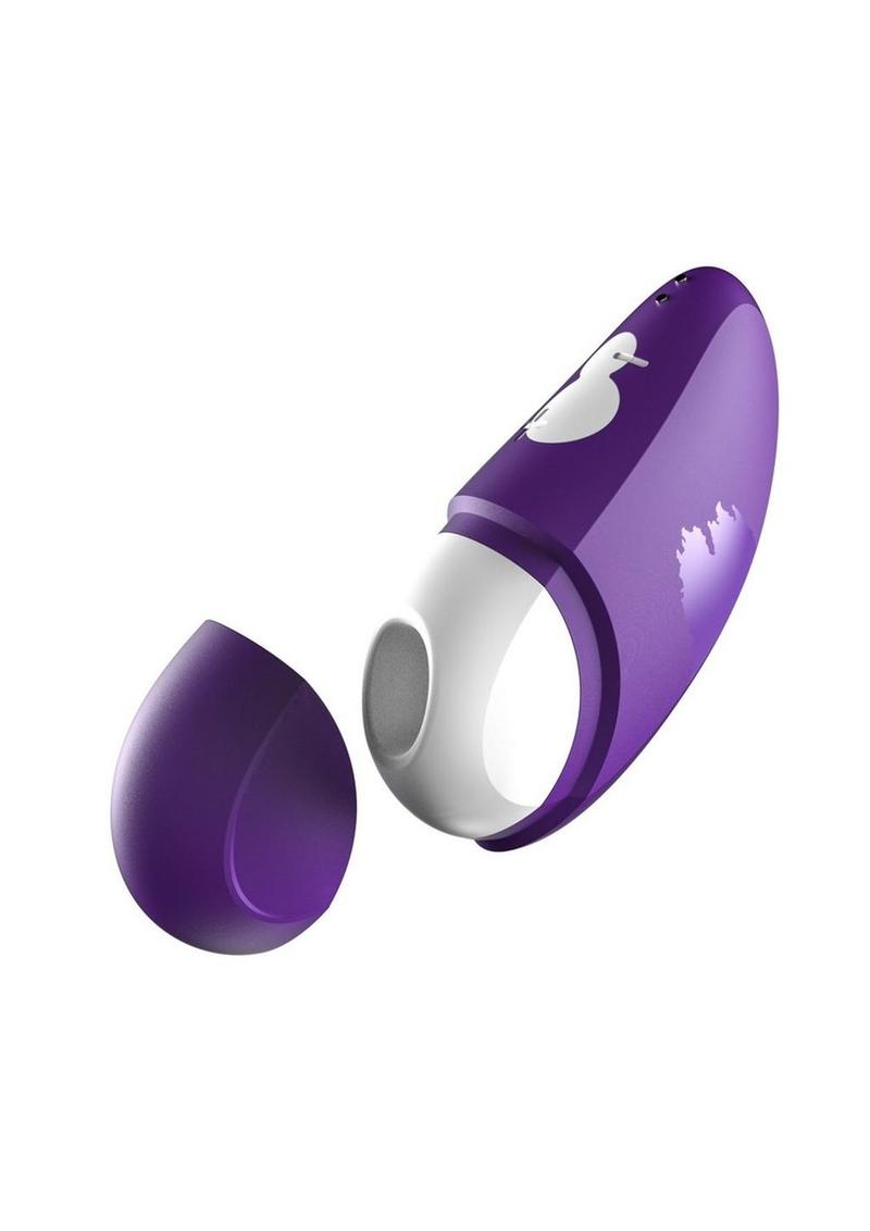 Romp Free Rechargeable Clitoral Air Stimulator - White/Purple