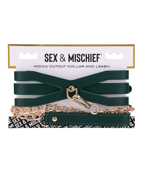 Sex & Mischief Indica Cutout Collar & Leash
