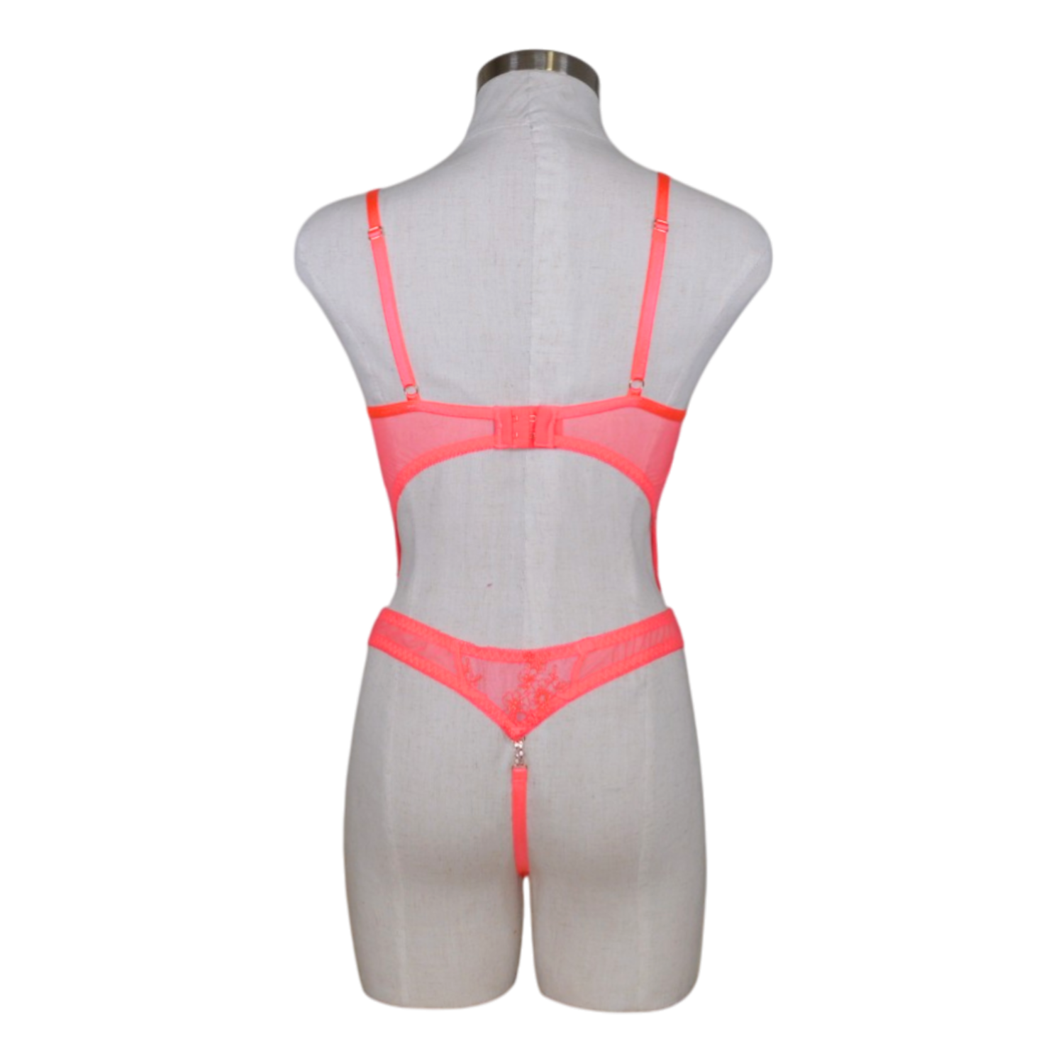 3804 Scalloped Lace High Cut Teddy