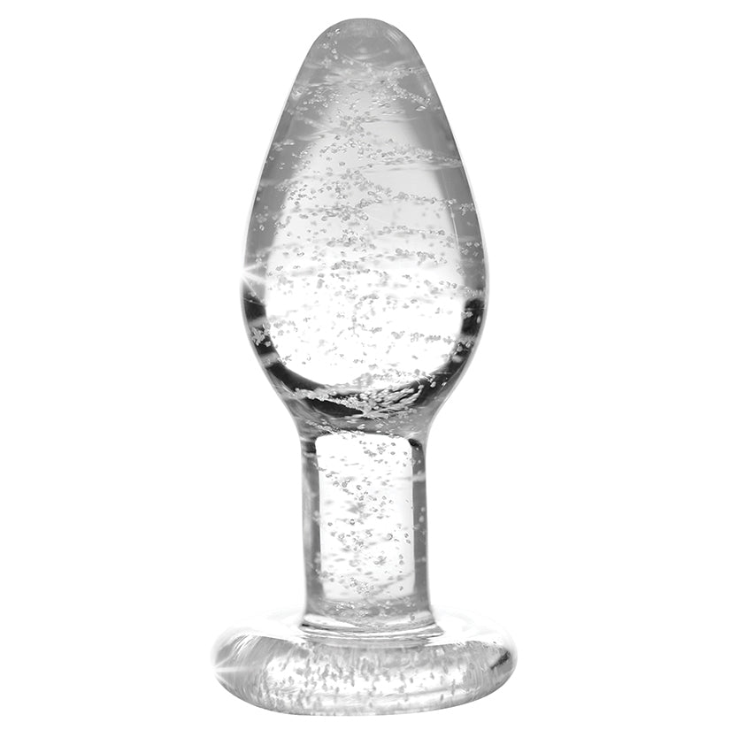 Booty Sparks Glow-In-The-Dark Glass Anal Plug