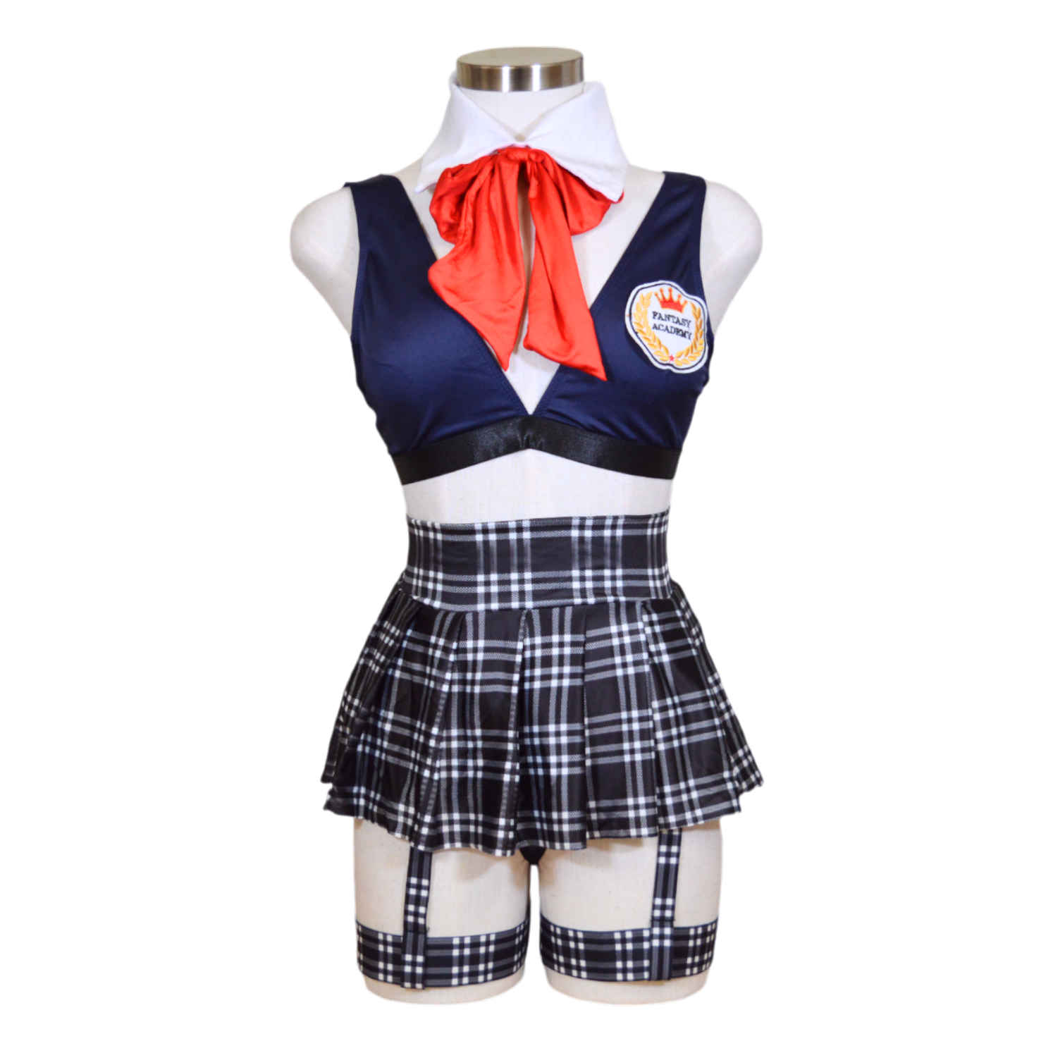 2207 Two Piece Bralette Skirt School Girl Costume