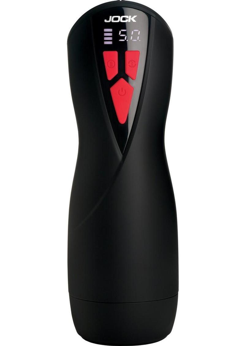 Jock Banger Sucking & Vibrating Rechargeable Stroker Vanilla