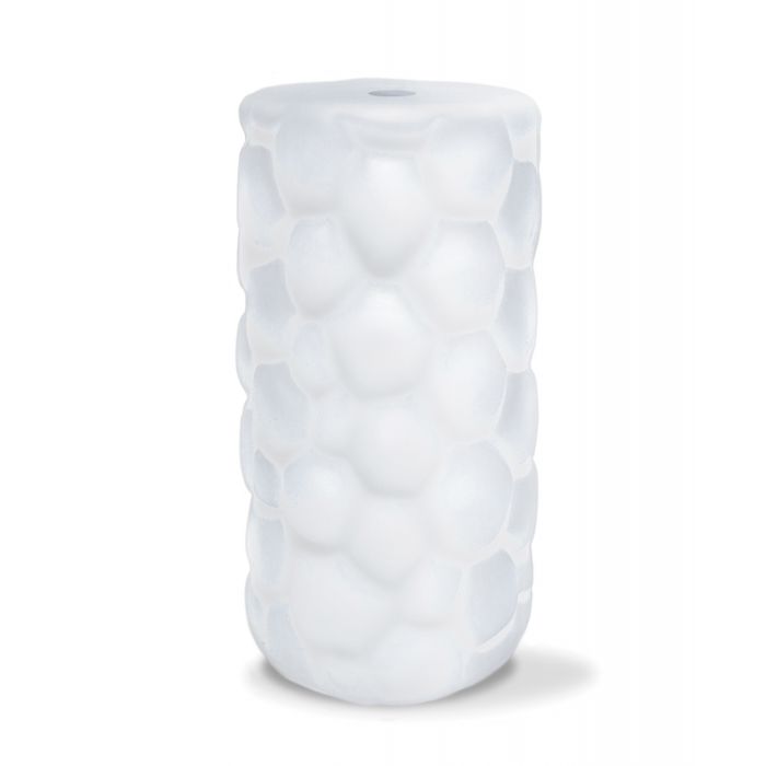 Pleasure Package Use Caution Tight Textured Stroker White