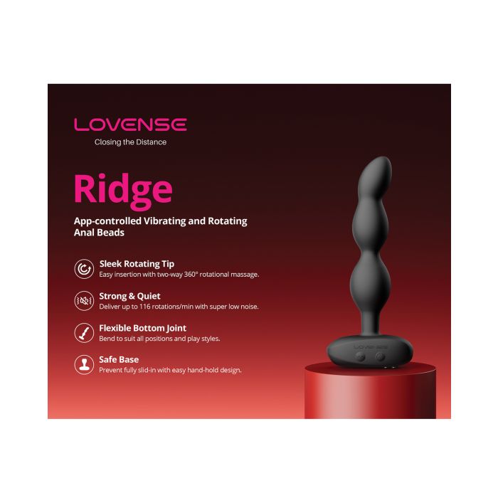 Lovense Ridge Bumpy Anal Plug Bluetooth Vibrator