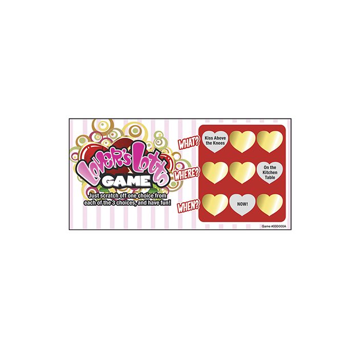 Lovers Lotto Game Scratch & Play Sex Game