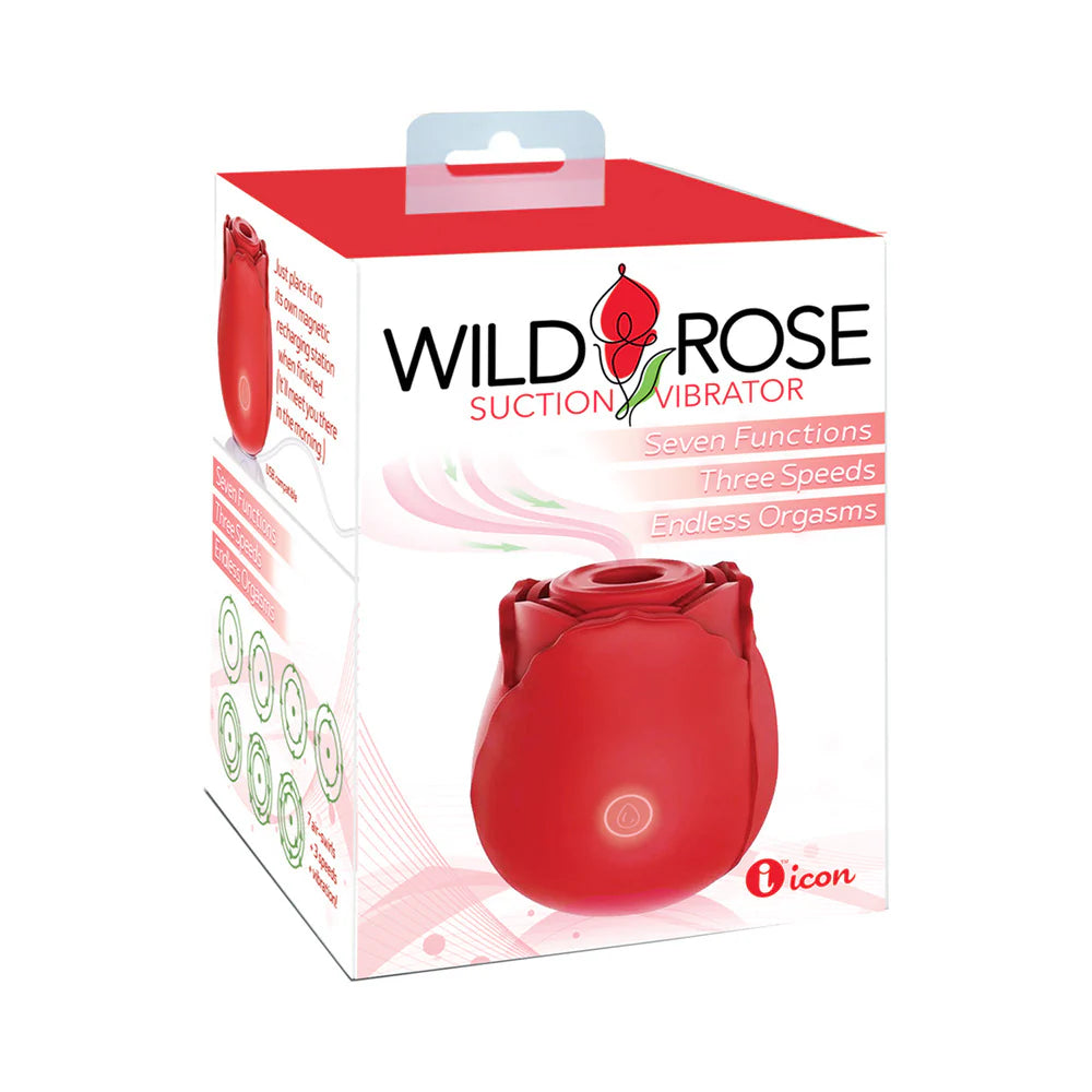 Wild Rose Rechargeable Silicone Suction Vibrator