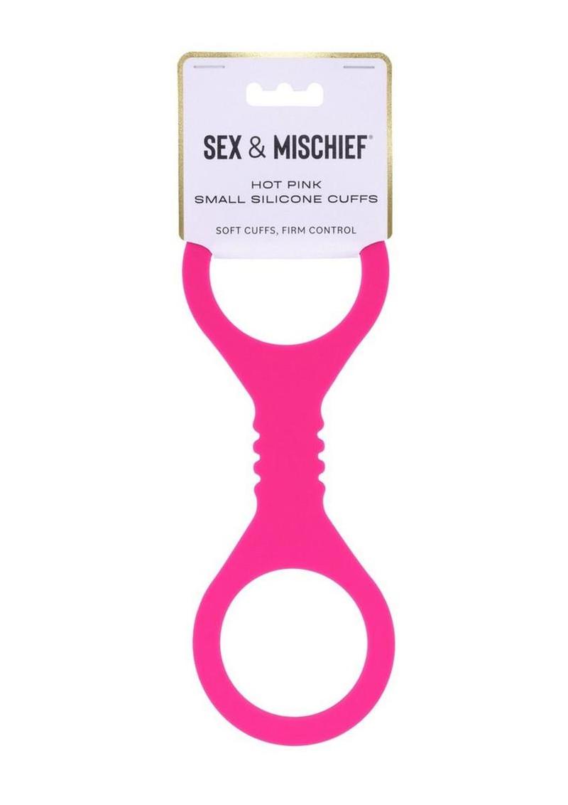 Sex & Mischief Hot Pink Silicone Cuffs
