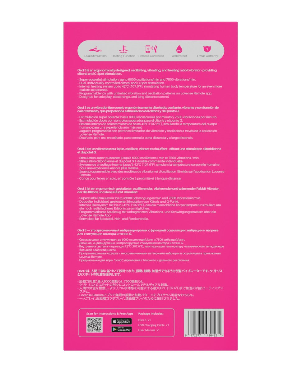 Lovense Osci 3 Bluetooth Vibrator
