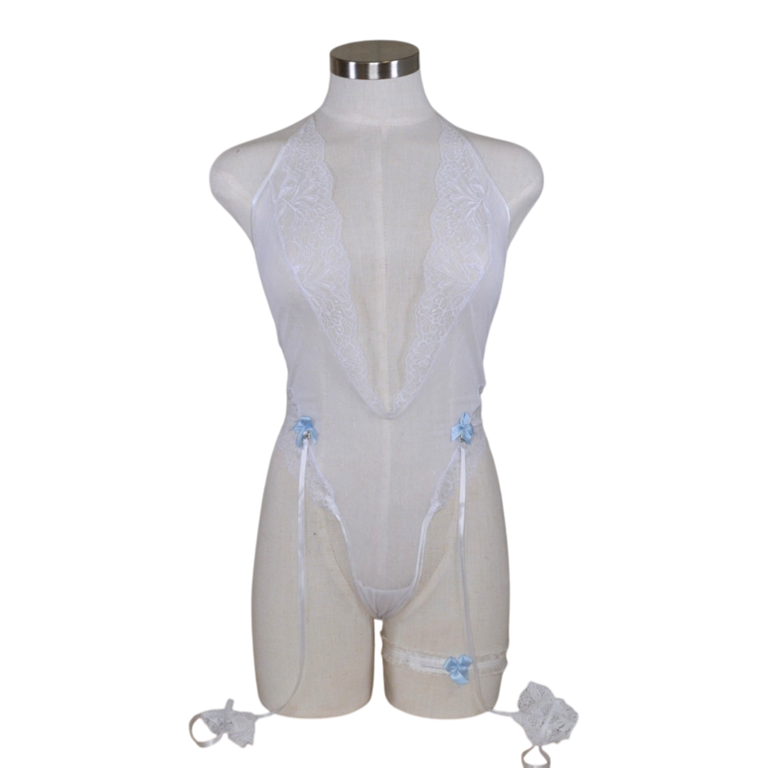 80016 Sheer Lace Teddy
