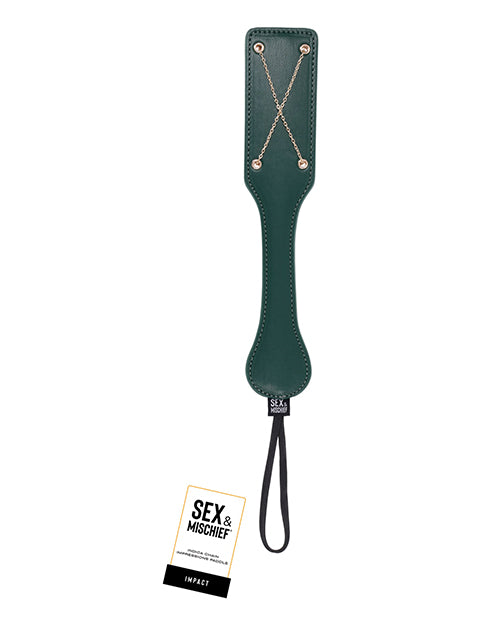 Sex & Mischief Indica Chain Impression Paddle Green