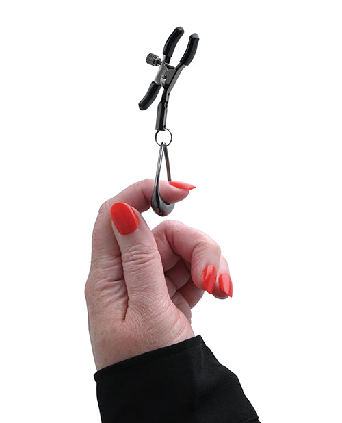 Sportsheets Velvet Noir Tuggable Nipple Clamps