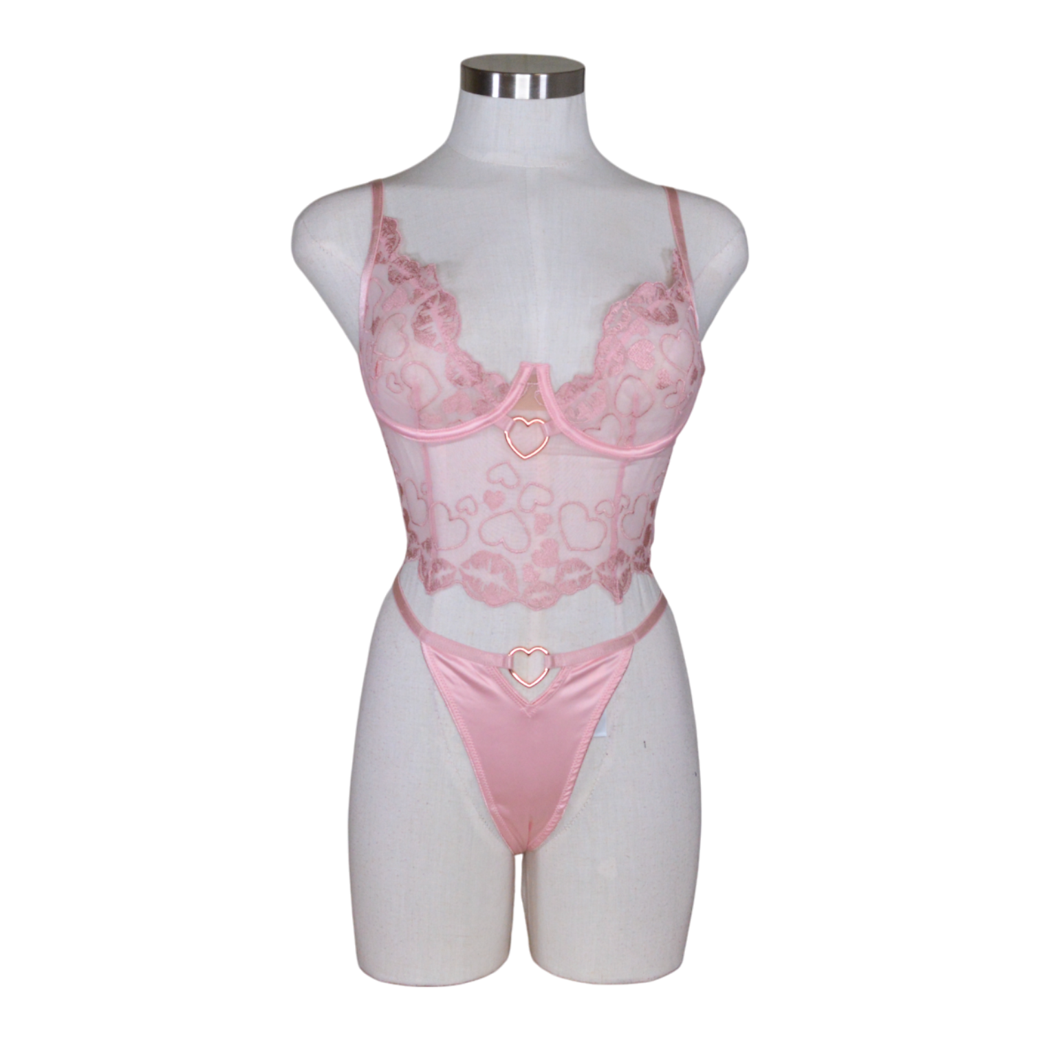 61108 Hearts & Lips Bustier Set