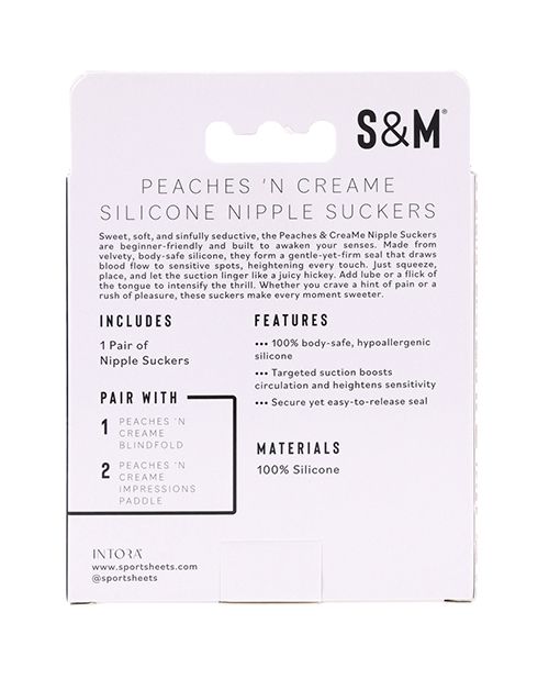Sex & Mischief Peaches 'N Cream Silicone Nipple Suckers