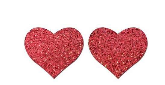 Pastease Premium Glitter Heart Red