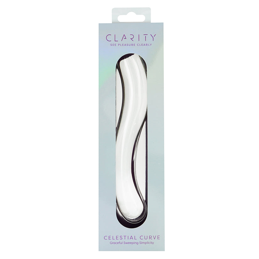 Clarity Celestial Curve Glass Dildo