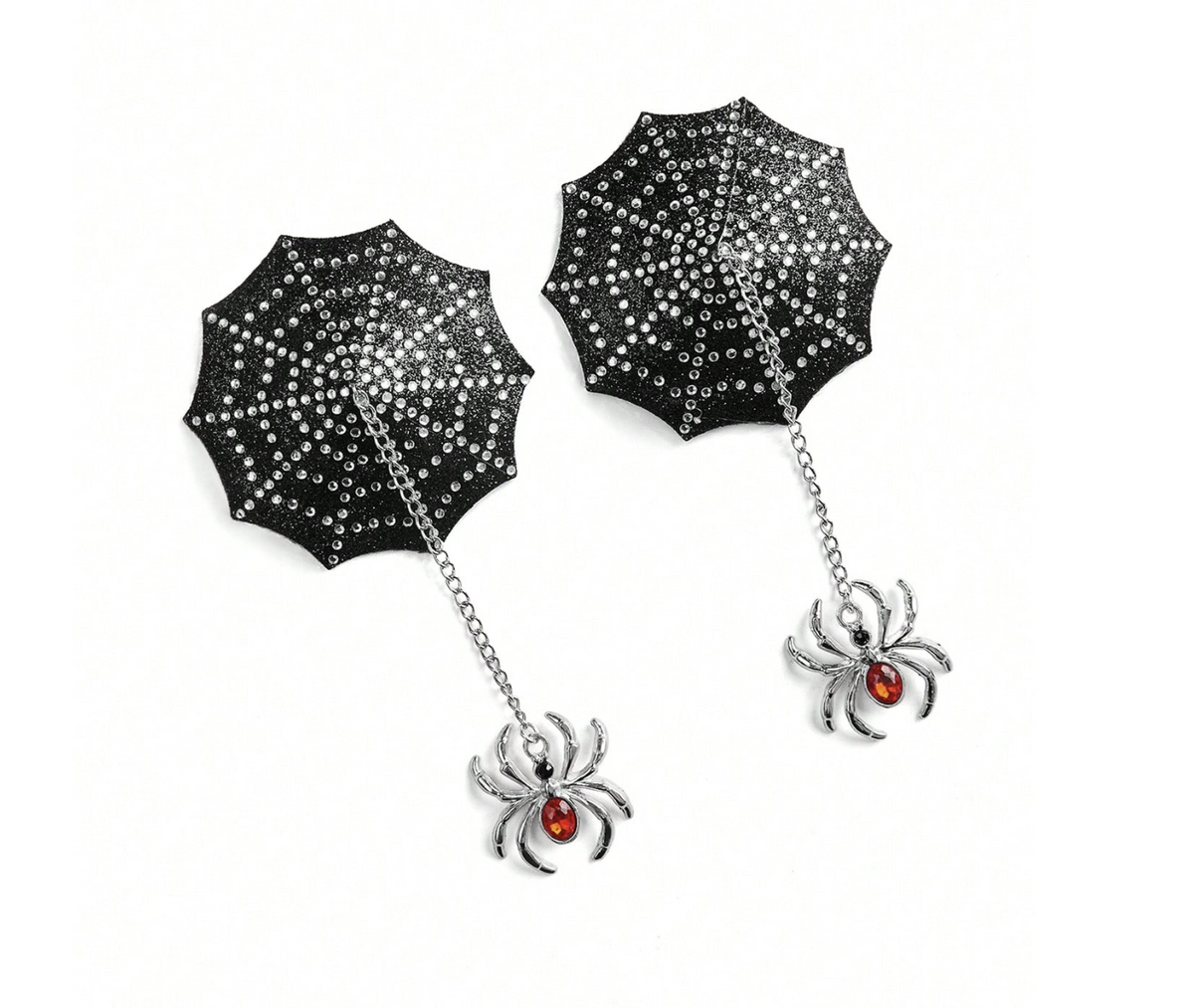 Spider Web Rhinestone Pasties