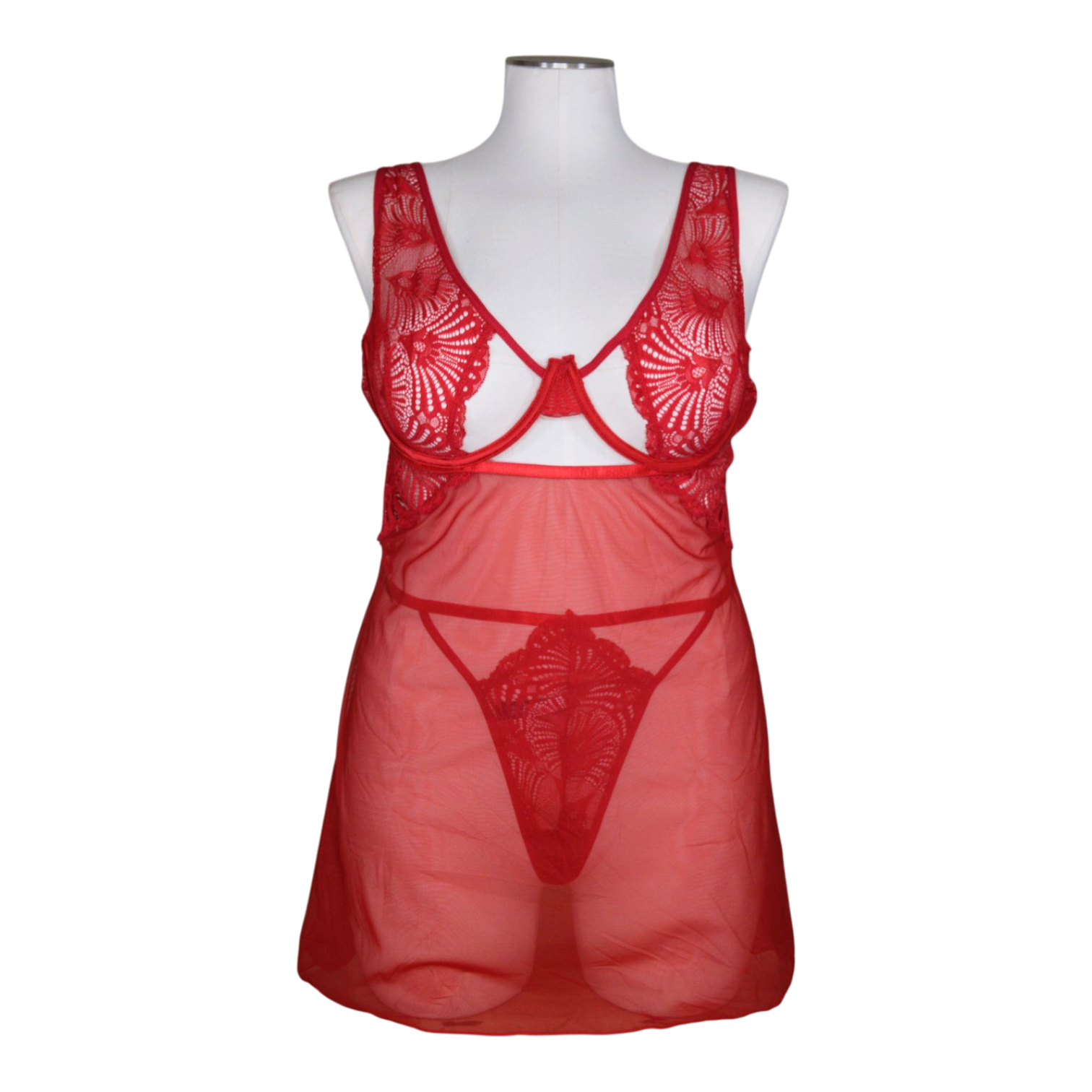 11986 Sheer Underwire Babydoll