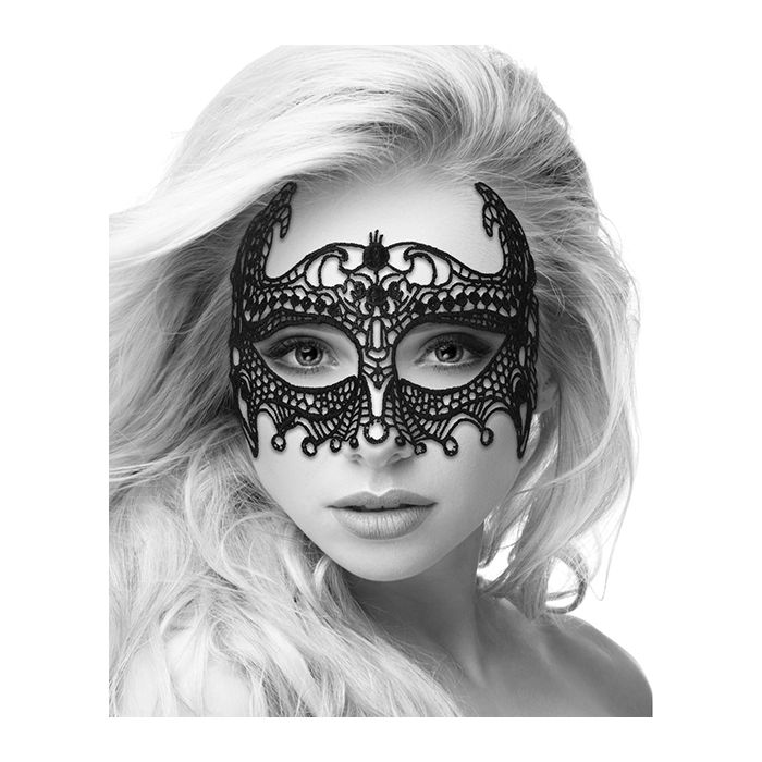 Shots Ouch Black & White Lace Eye Mask