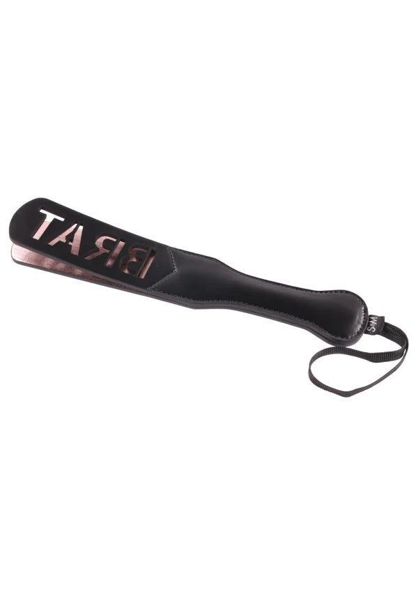 Sex & Mischief Brat Paddle -Black/Rose Gold