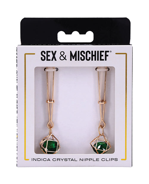 Sex & Mischief Indica Crystal Nipple Clips