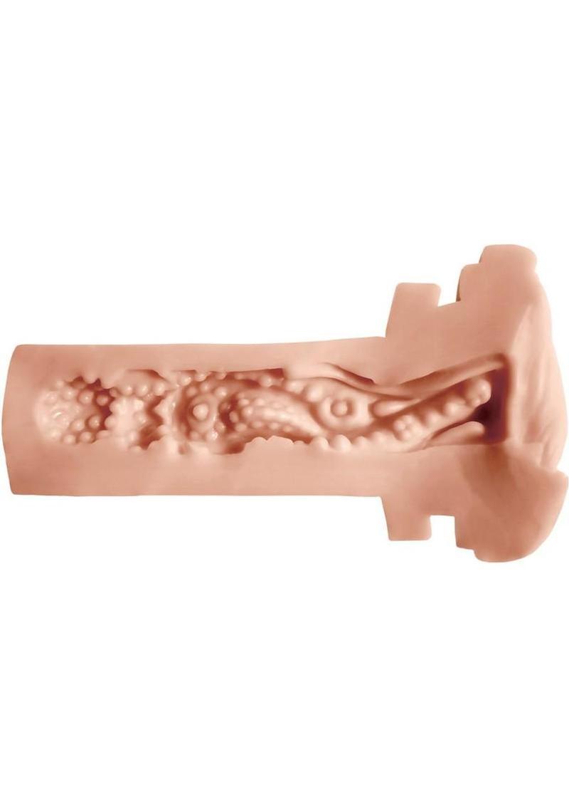 Jock Banger Sucking & Vibrating Rechargeable Stroker Vanilla