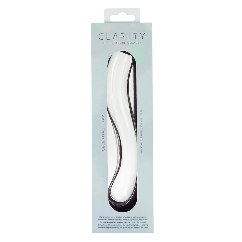 Clarity Celestial Curve Glass Dildo