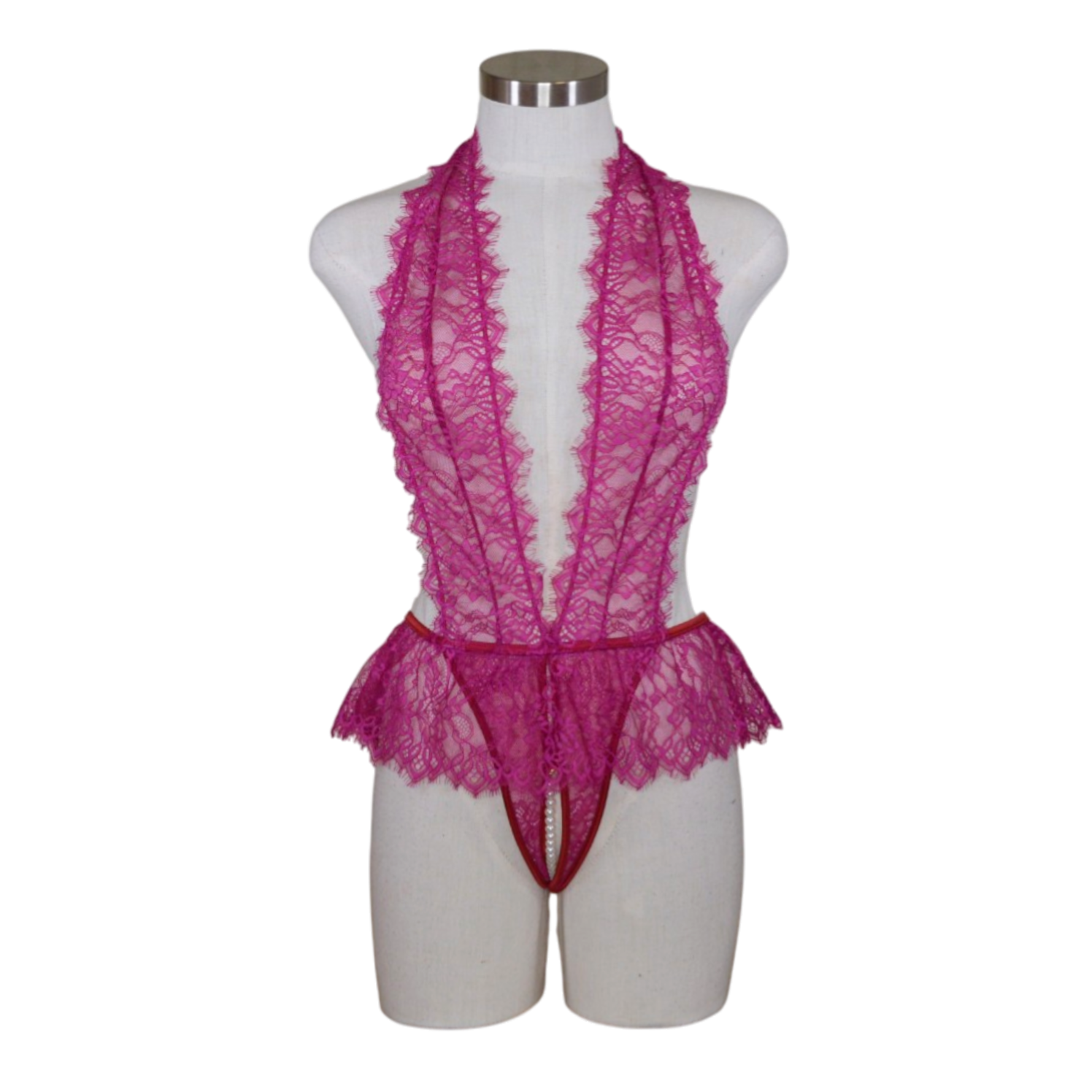 1904 Lace Halter Teddy