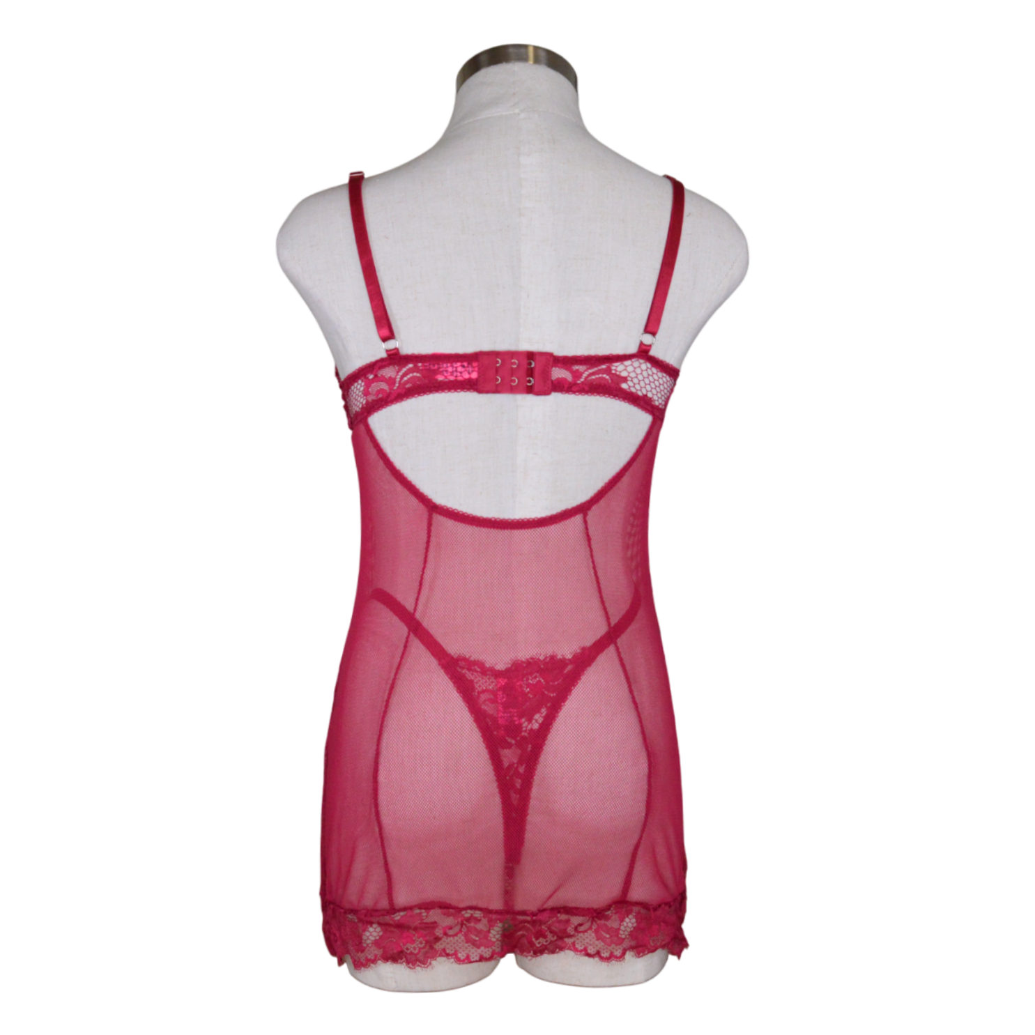 417 Black Cherry Demi Cup Chemise