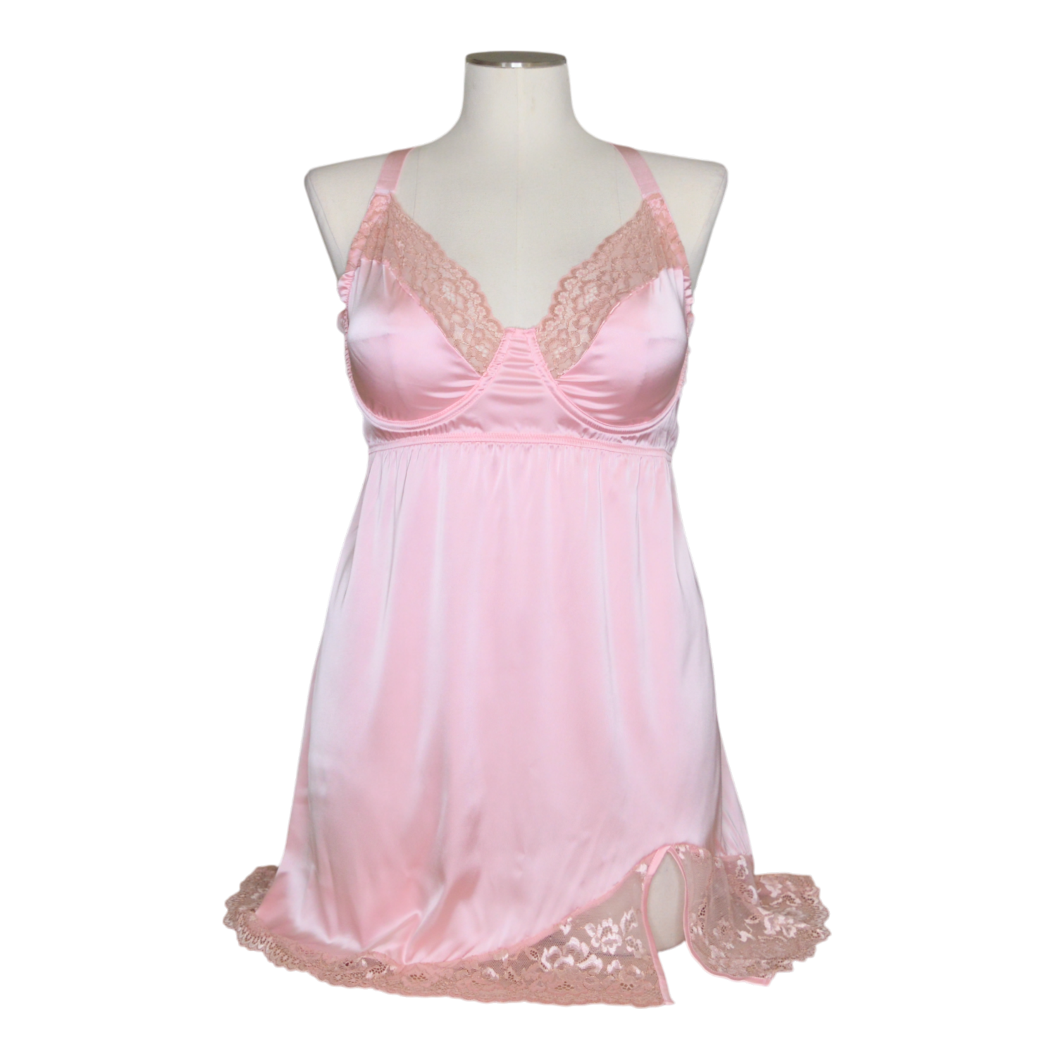 26112 Satin Underwire Chemise