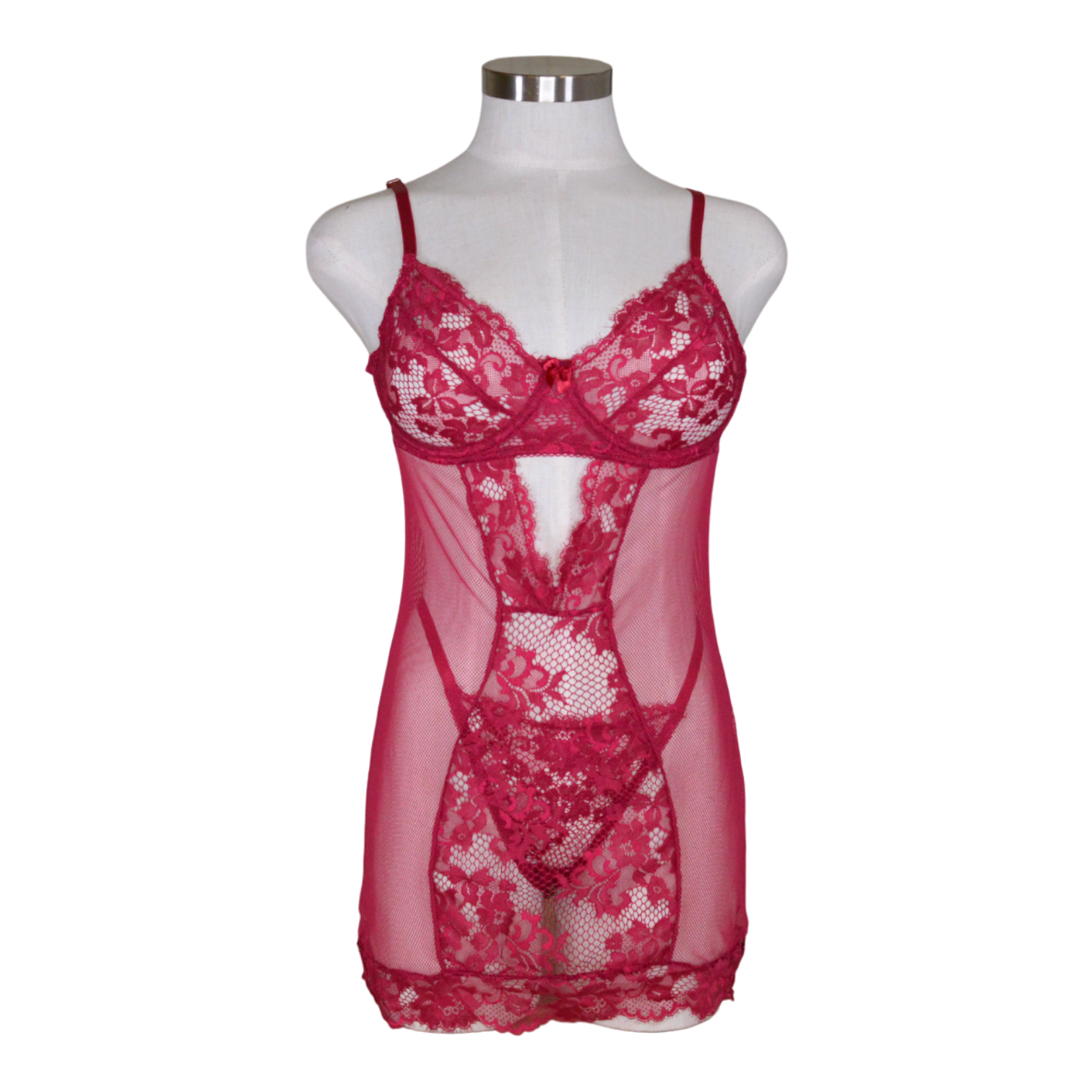 417 Black Cherry Demi Cup Chemise