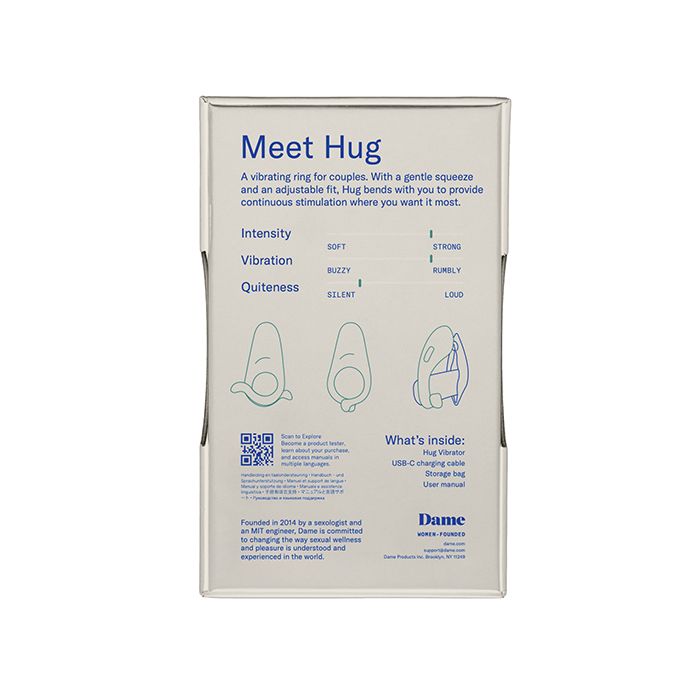 Dame Hug Vibrating Couples Ring